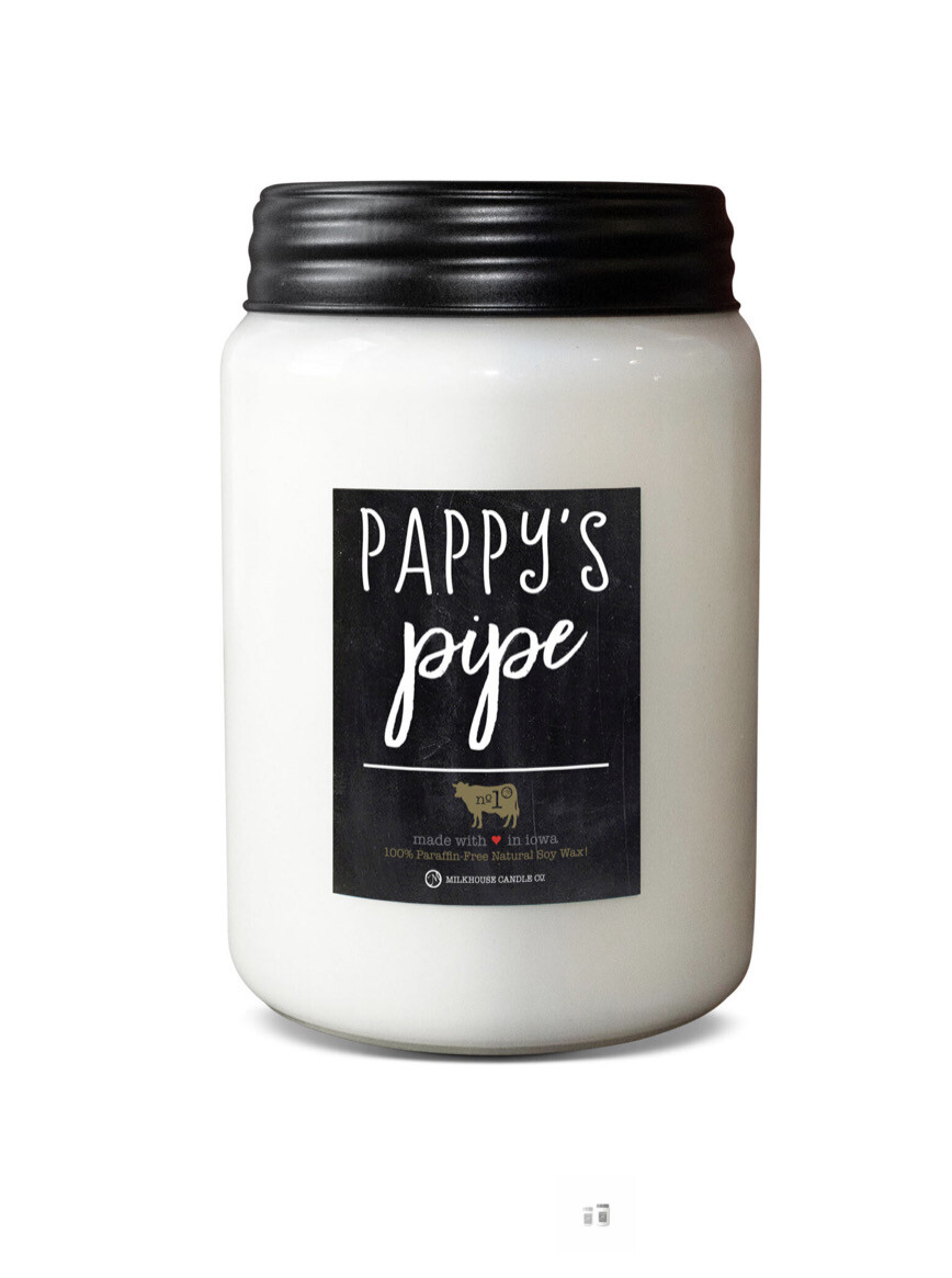 Pappy's Pipe 26oz Apothecary Jar Candle