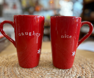 Naughty &amp; Nice Latte Mug