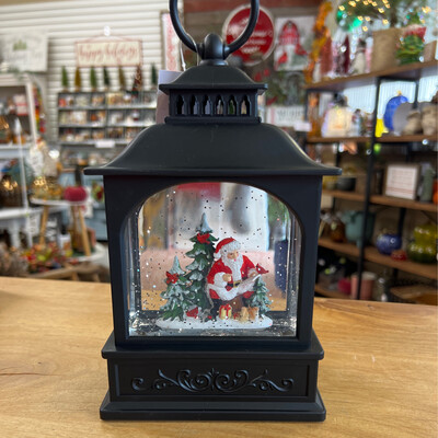 9-3/4" Lighted Santa Lantern 9-3/4" Lighted Santa Lantern