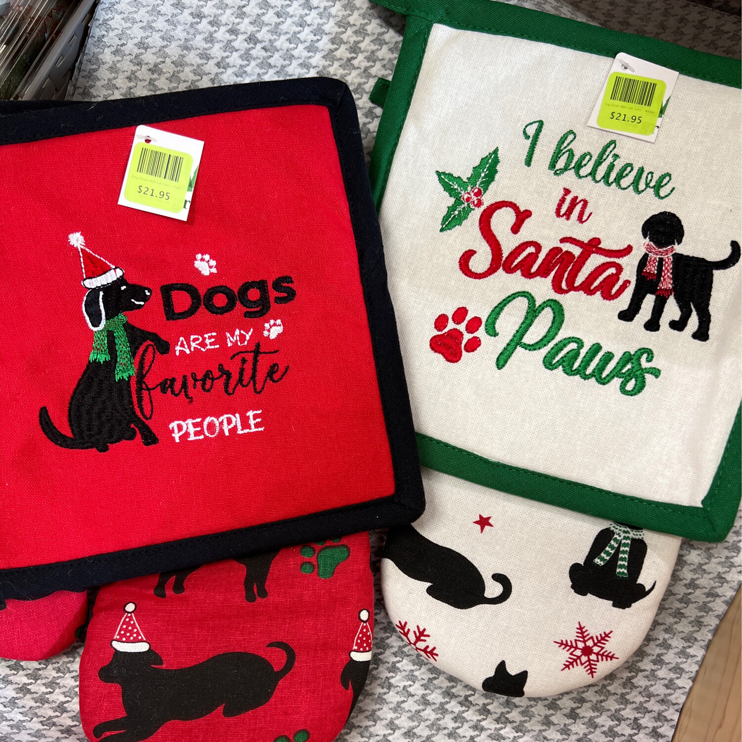 Dog Oven Mitt Gift Sets