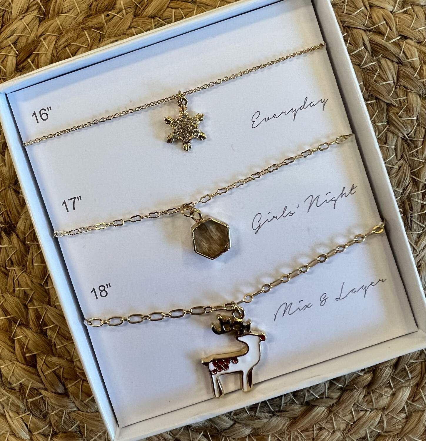 Set of 3 Holiday Necklaces