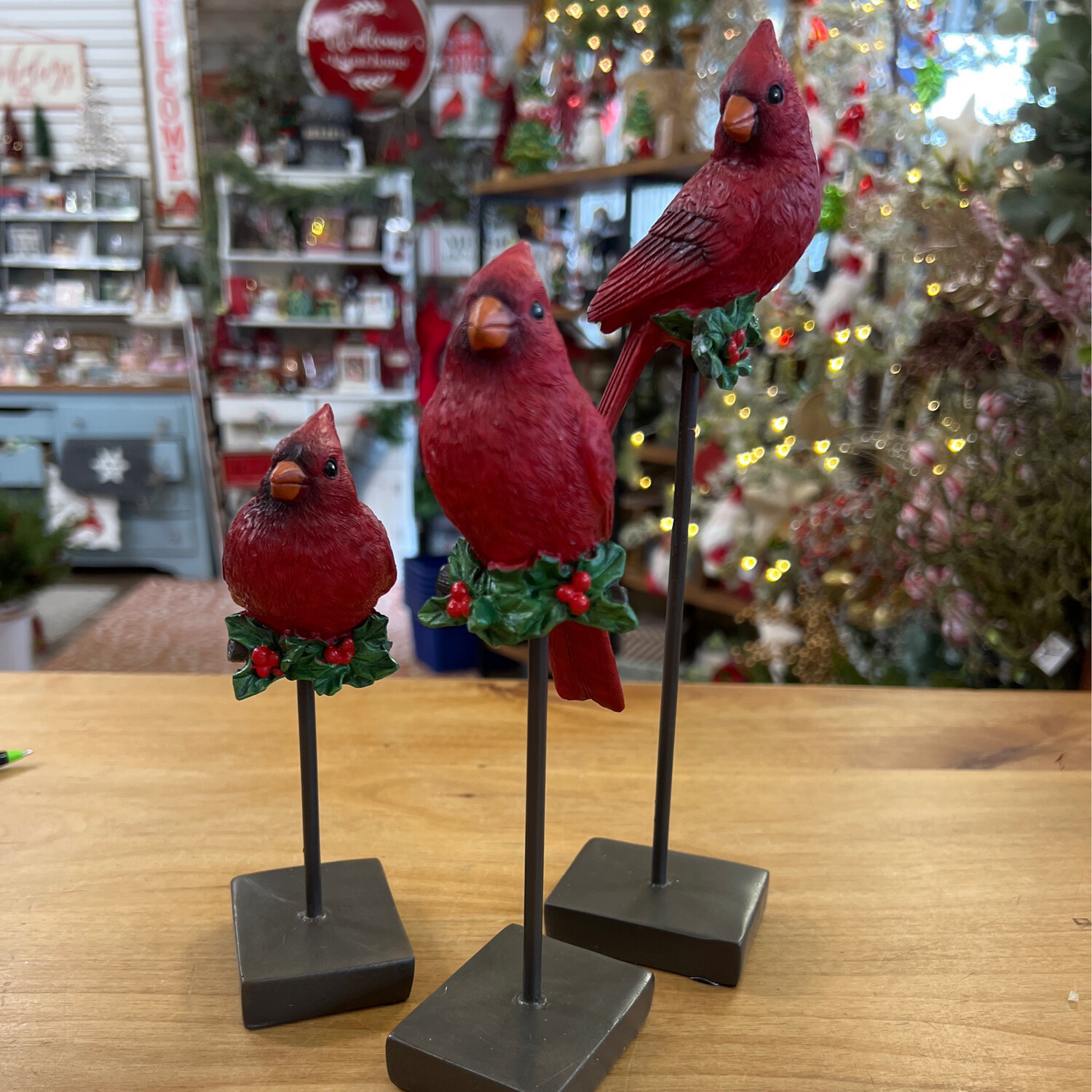 Cardinal Black Metal Spindles