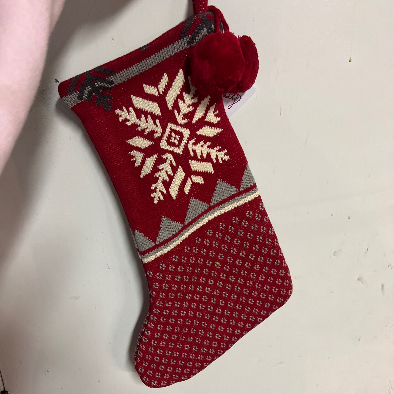 Cotton Snowflake Stocking