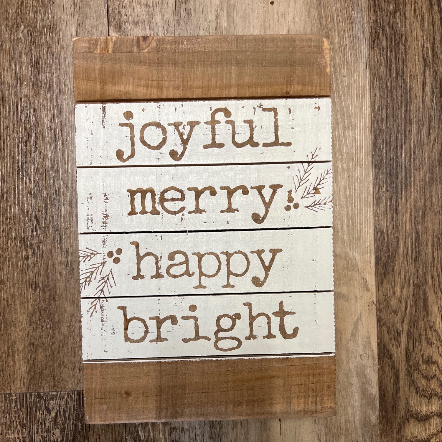 Christmas Slat Box Sign