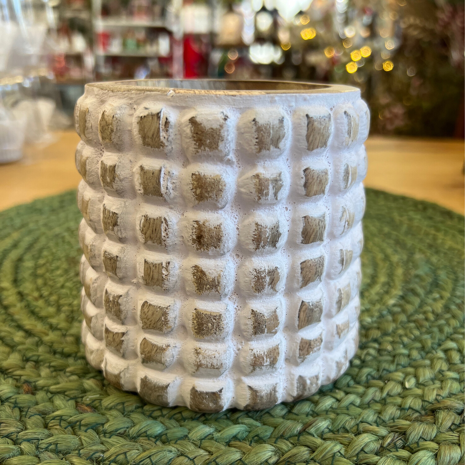 5 x 5 x 4 Checkered Vase