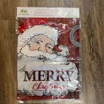 Cheerful Santa Embroidered Flag Cheerful Santa Embroidered Flag