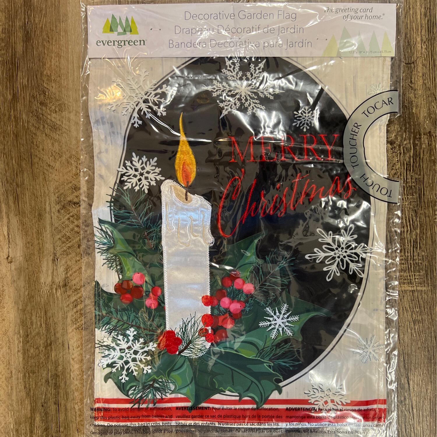 Merry Christmas Holly Flag