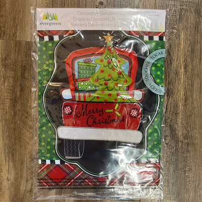 Patterned Christmas Truck Flag Patterned Christmas Truck Flag