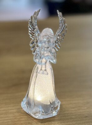 4.5" Lighted Acrylic Angel