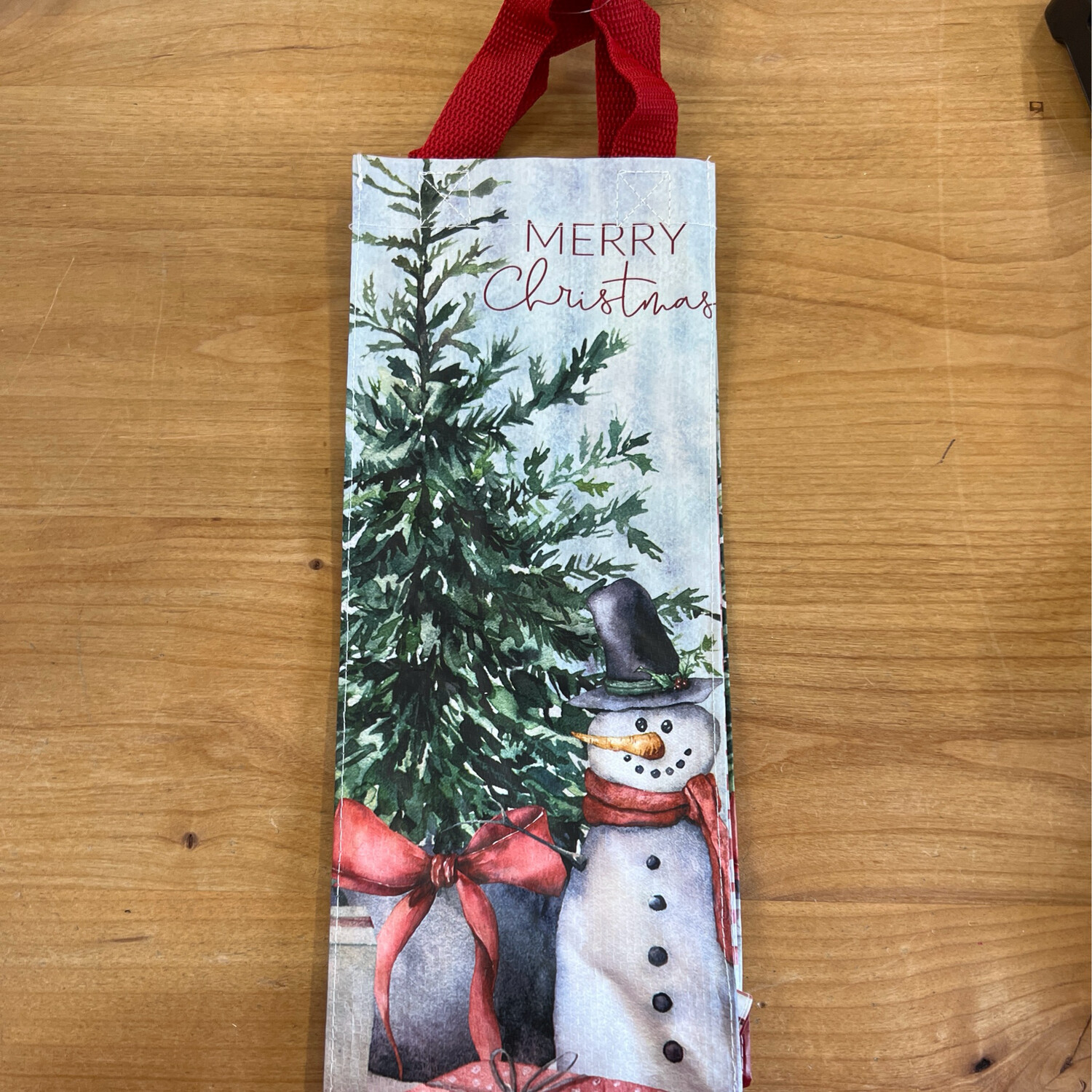 Christmas Wine Tote