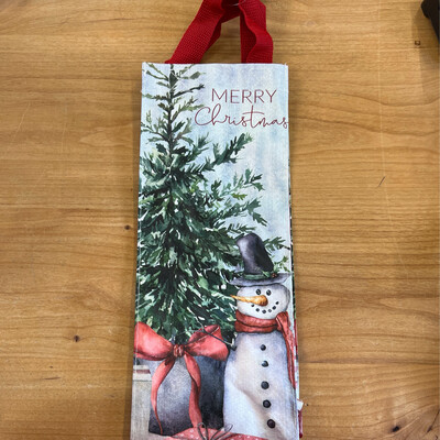 Christmas Wine Tote