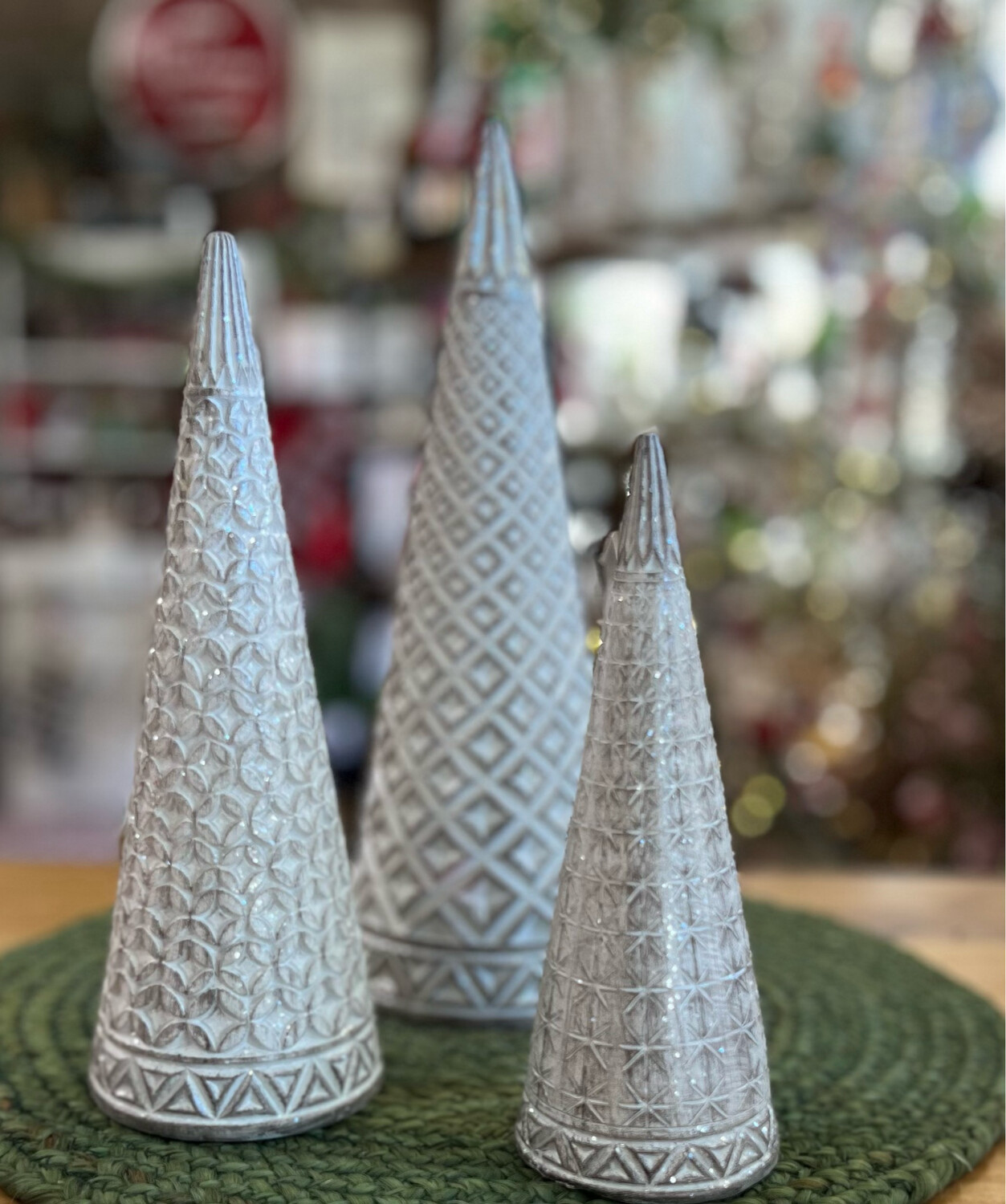 Carved Sparkling Trees