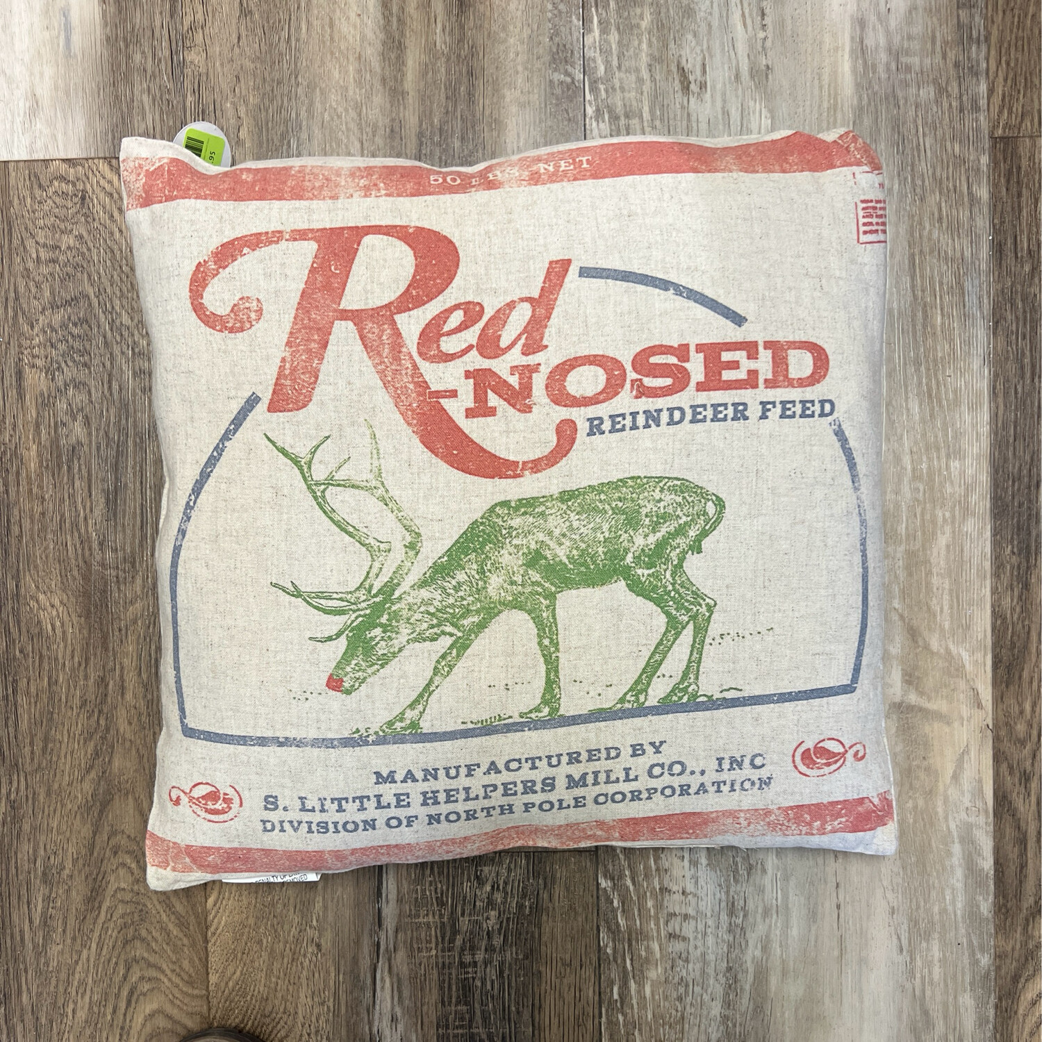 Red Nosed Reindeer Feed Pillow Red Nosed Reindeer Feed Pillow