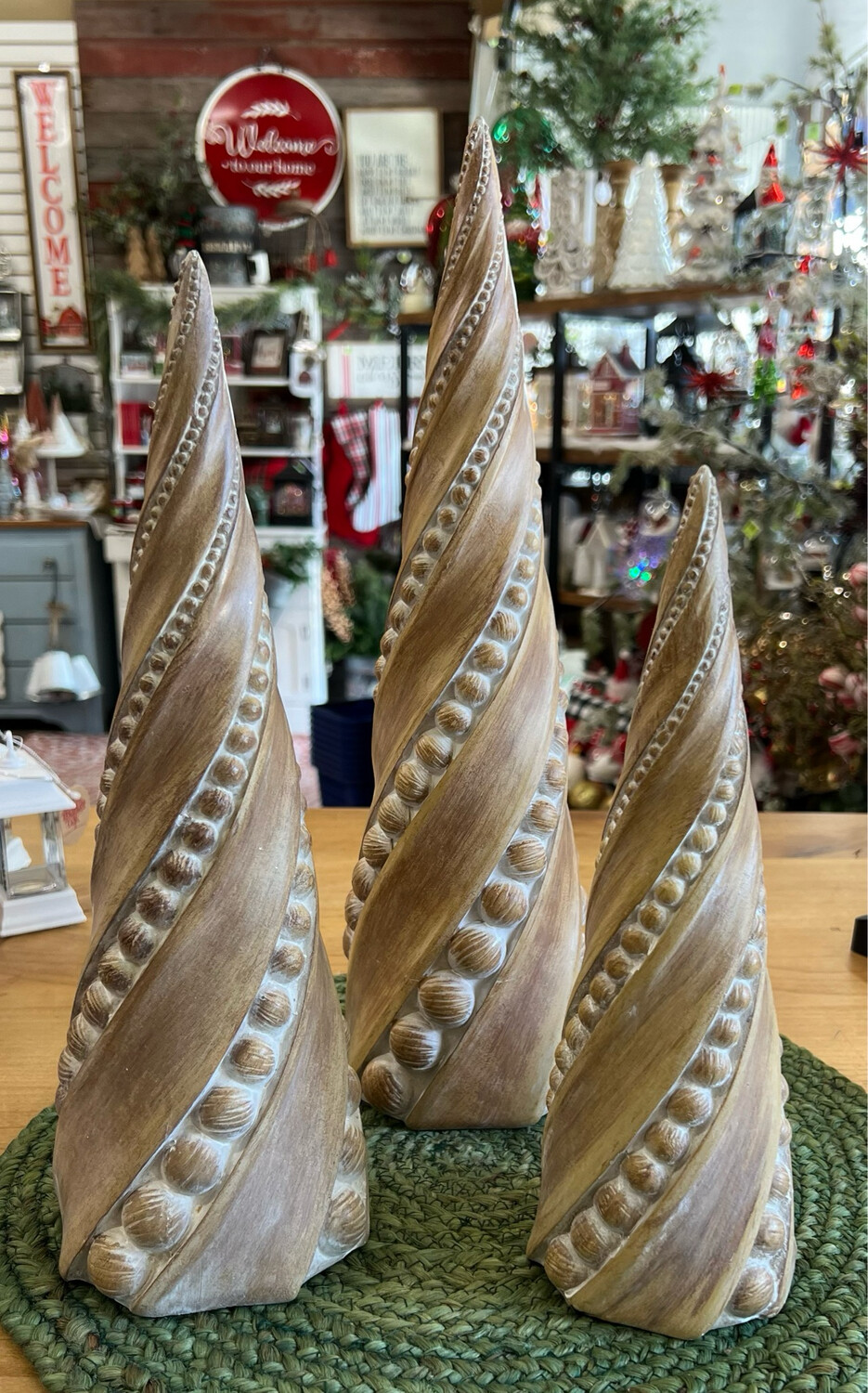 Beaded Woodlook Trees Beaded Woodlook Trees