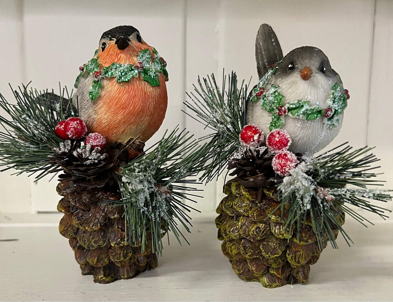 Holly Bird Figurines
