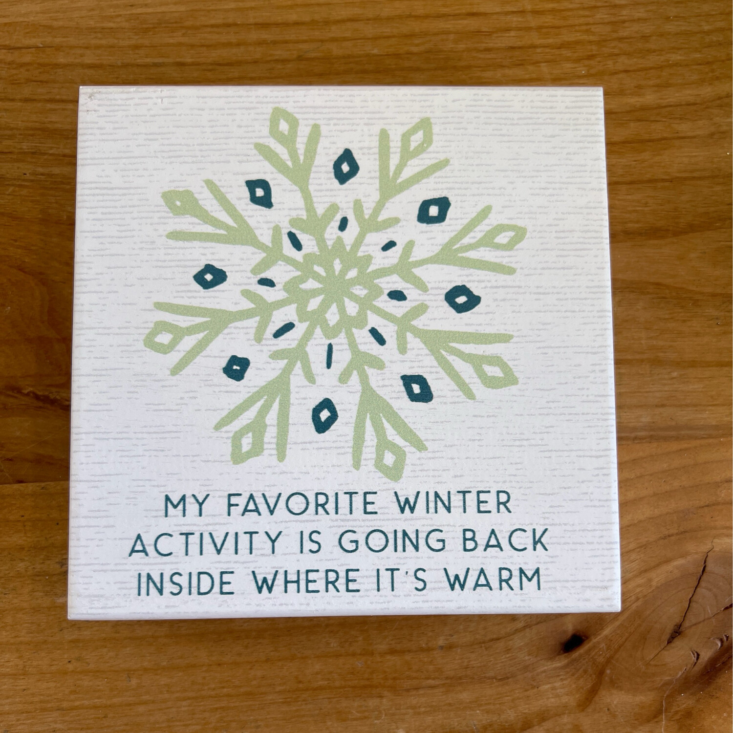 Winter Activity Block Sign