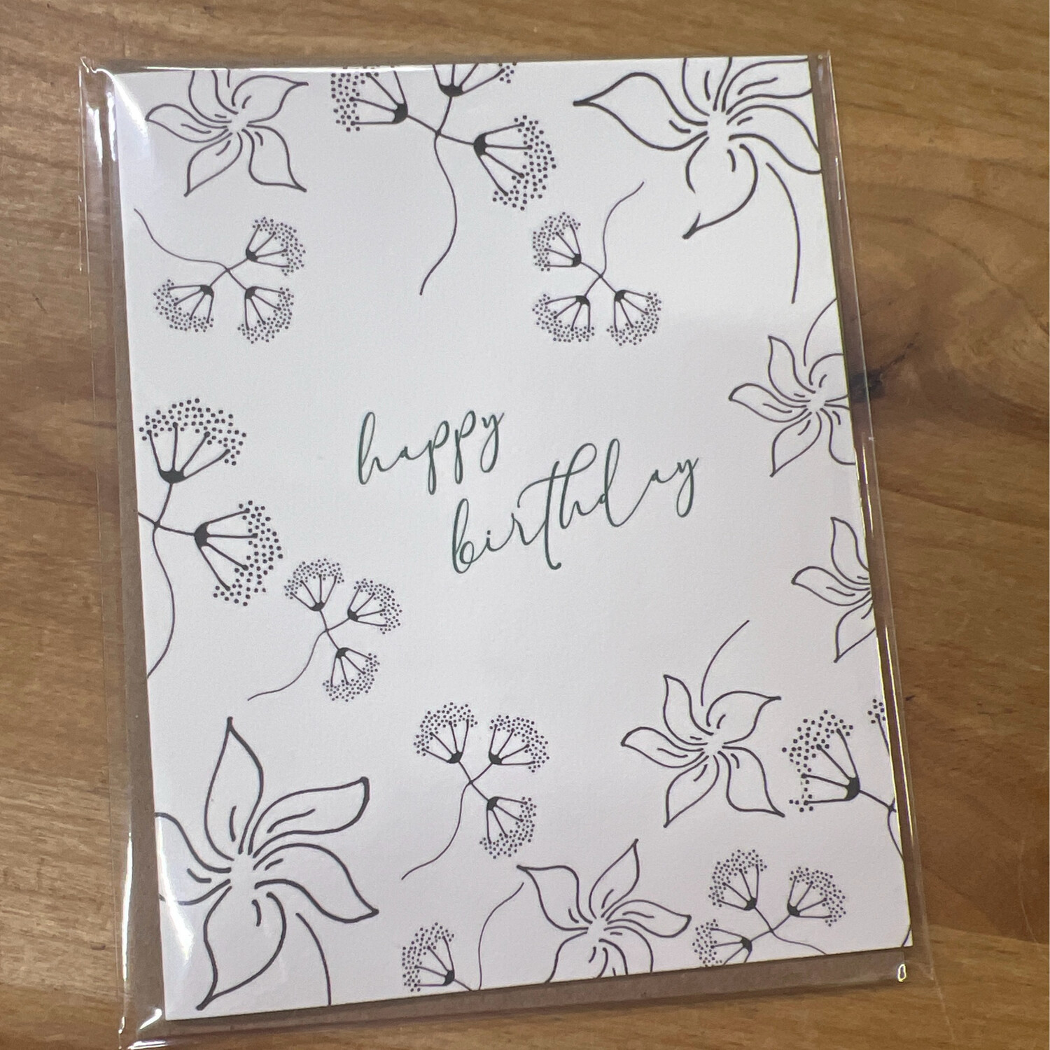 Black &amp; White Birthday Floral