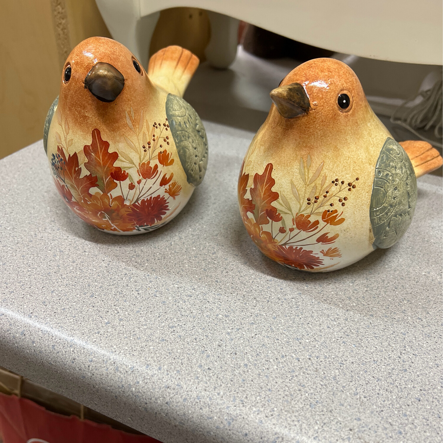 Autumn Bird Figurines