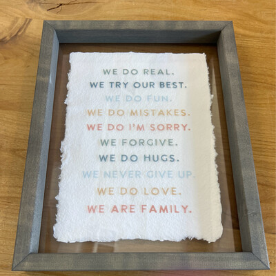 We Do Real - Colorful Framed Print