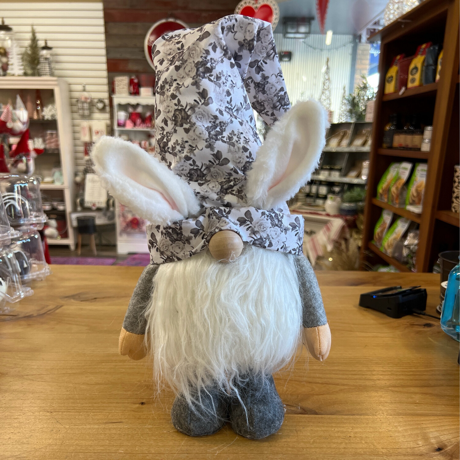 Floral Gnome Rabbit