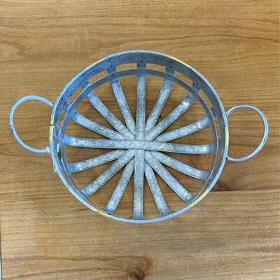 Galvanized Round Basket