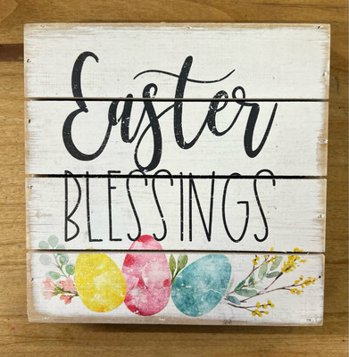Easter Blessings Pallet Sign