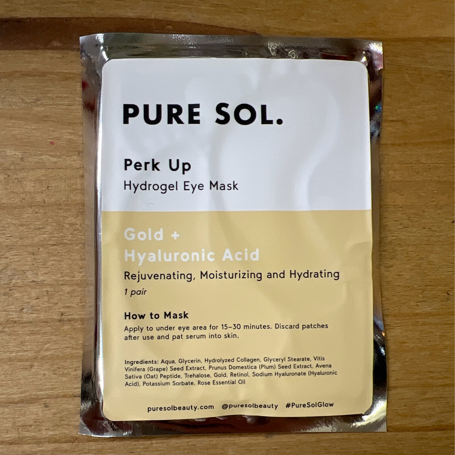 Pure Sol Perk Up Gold Eye Mask