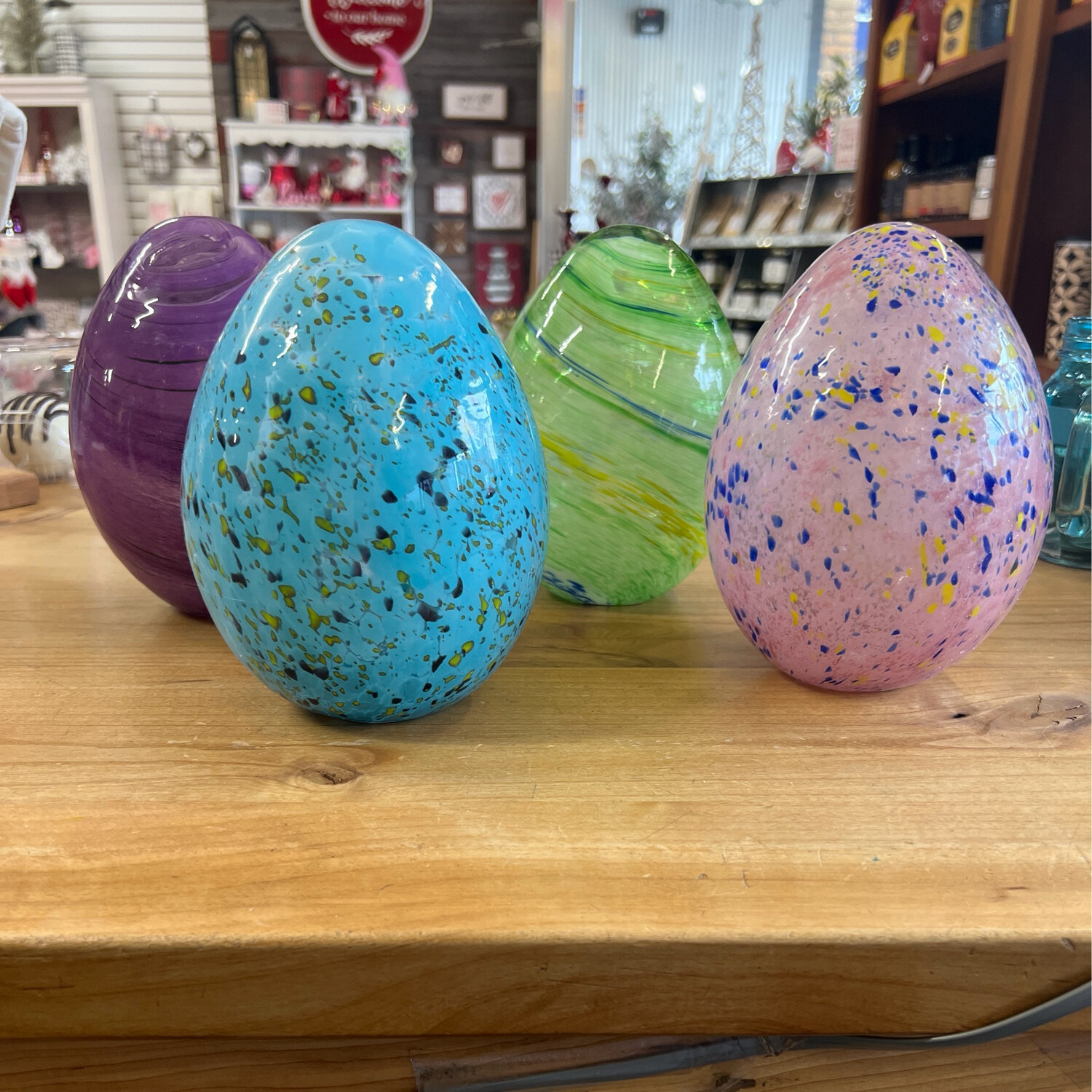 Glass Easter Egg Decor Glass Easter Egg Decor