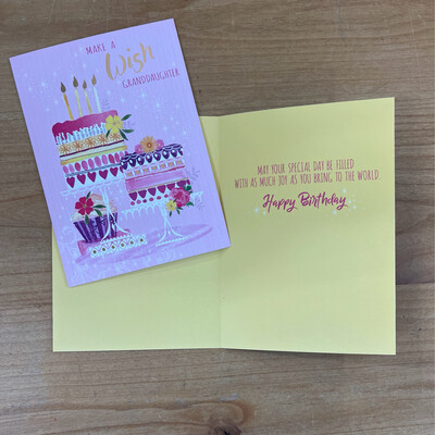 Granddaughter Cakes Card Granddaughter Cakes Card