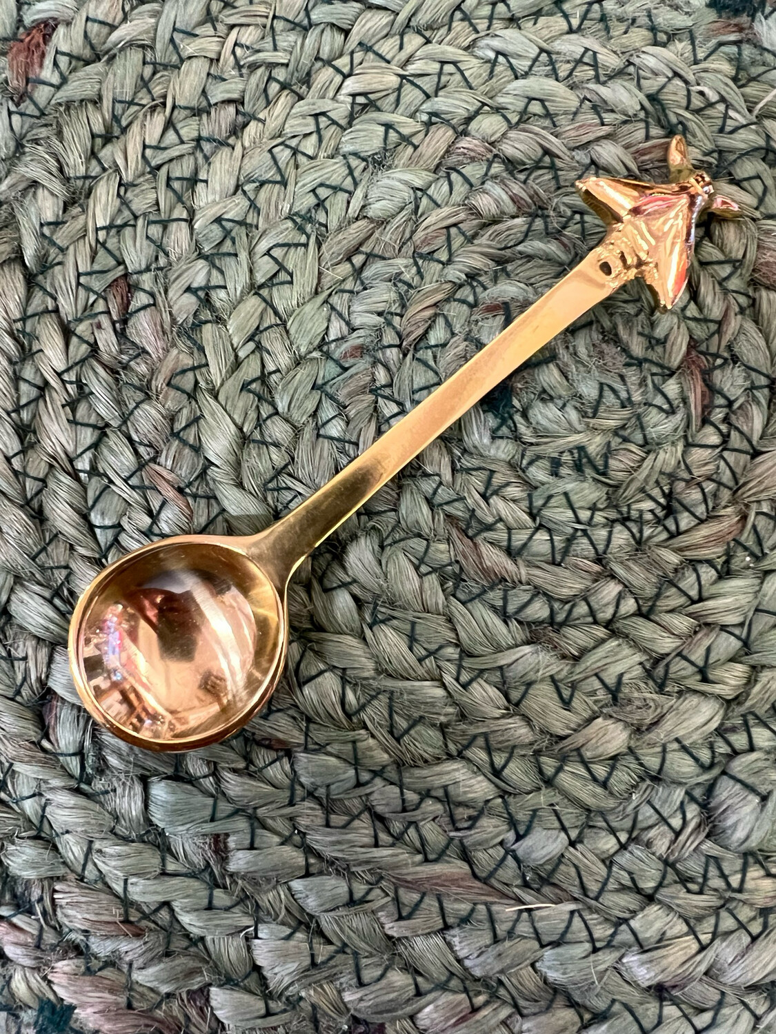 5&quot; Brass Spoon with Bee Design