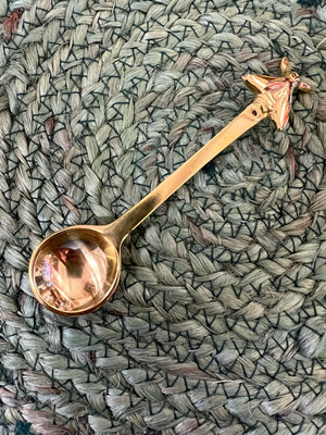 5" Brass Spoon with Bee Design