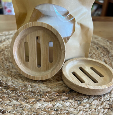 Bamboo Round Steamer/Soap Tray