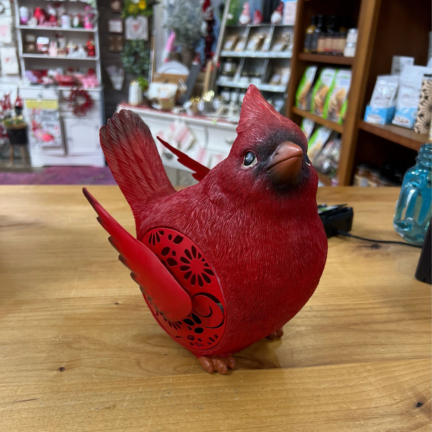 Solar Engraved Cardinal