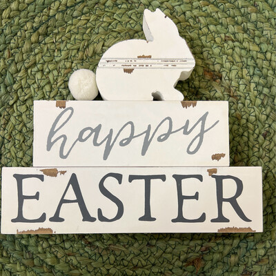 Happy Easter Stack Sign
