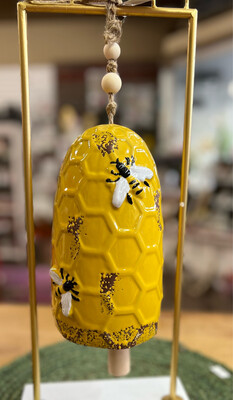 Bee Hive Ceramic Bell