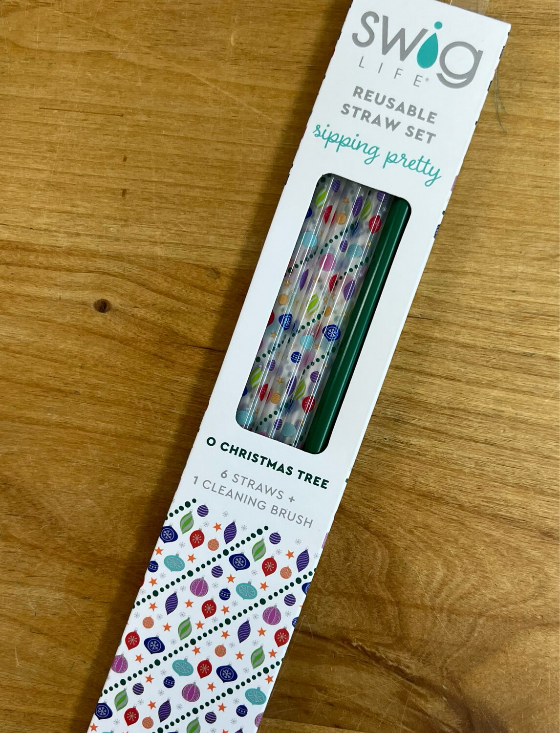 SWIG Green &amp; Xmas Tree Straws