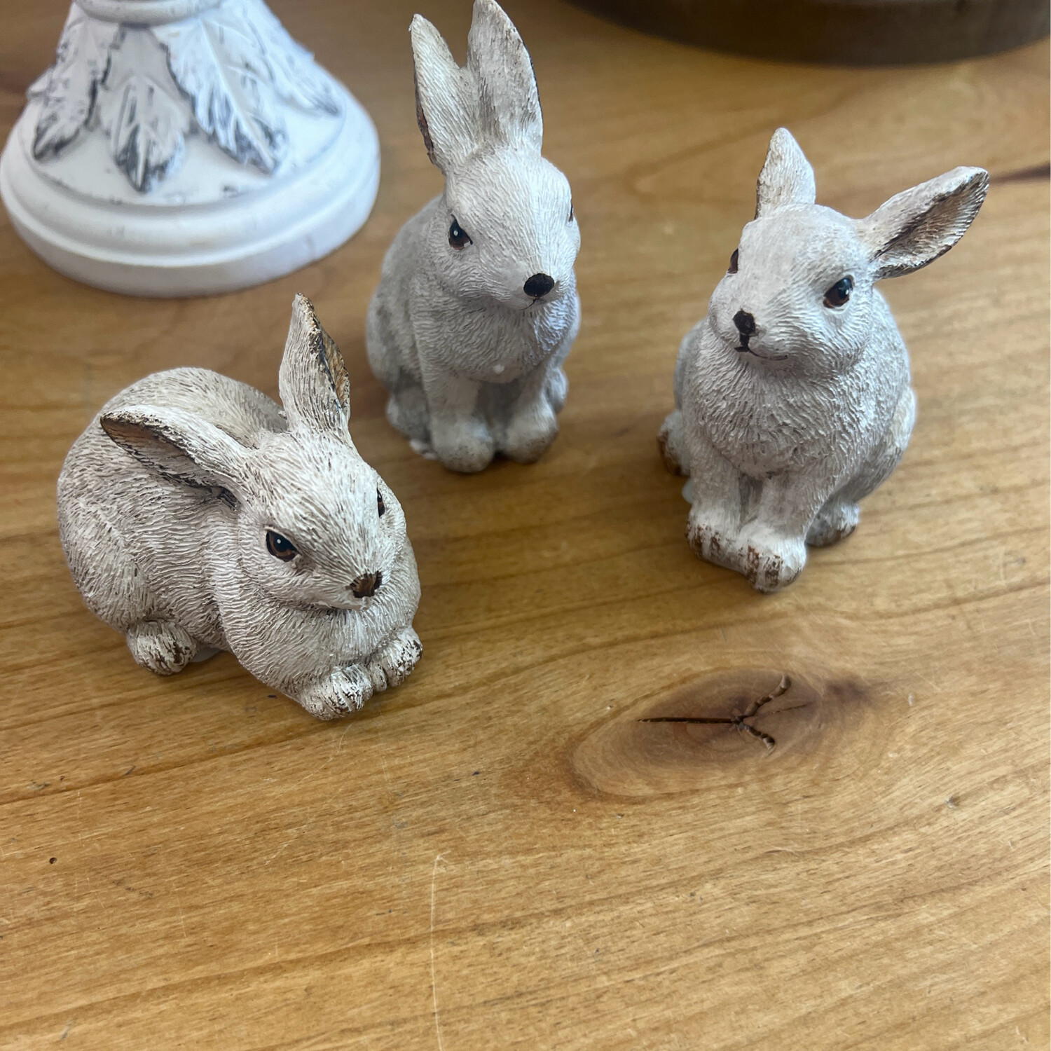 Gray Resin Bunnies