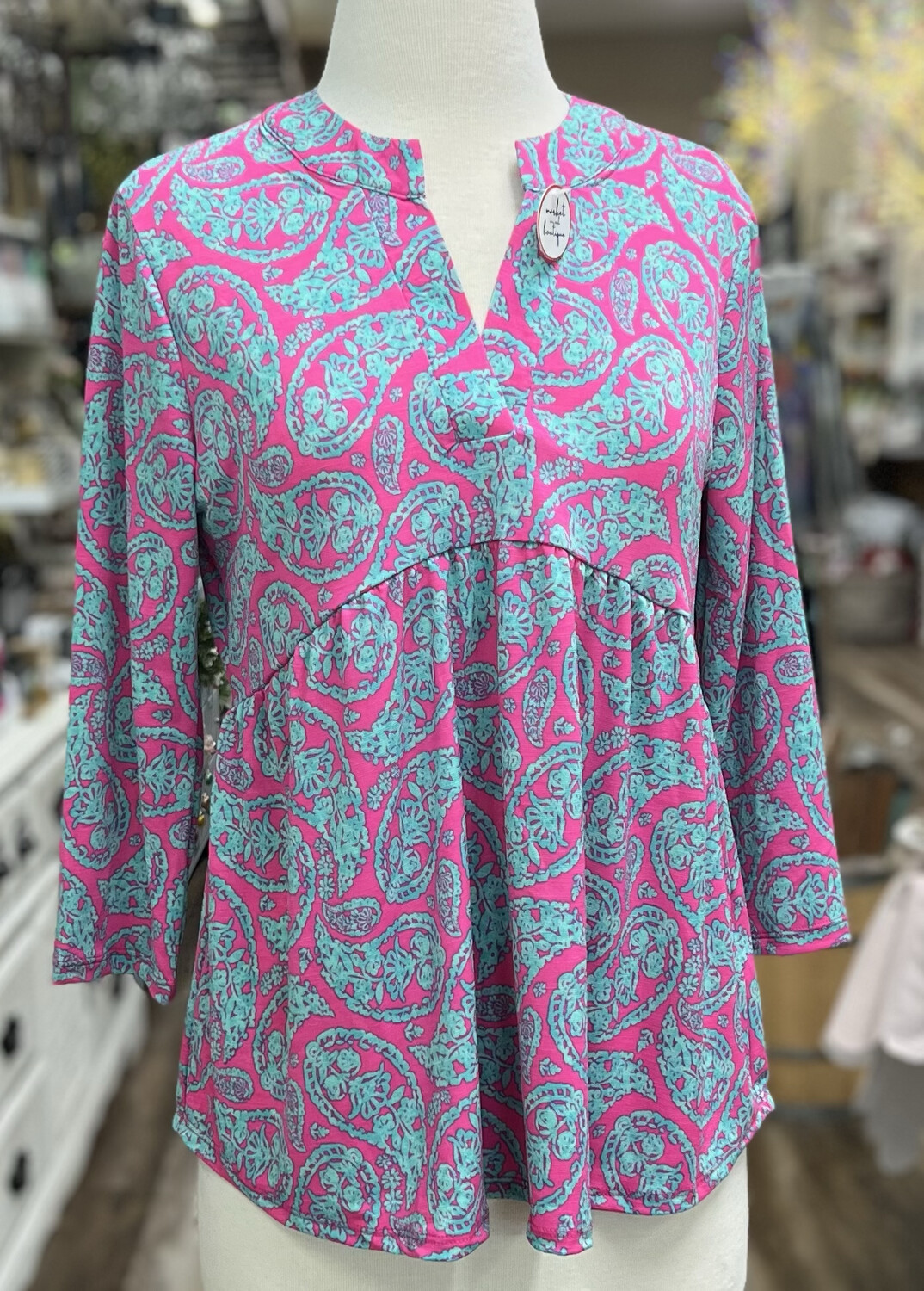 Dear Scarlett Emerald Pink Top