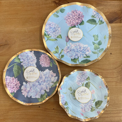 Sophistiplate Hydrangea Sculpted Plates