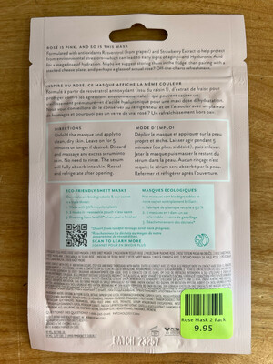 Patchology Chilled Rose Mask 2 Pack