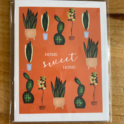 Home Sweet Home Succulent Card