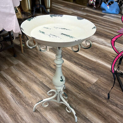 Ivory Chippy Paint Tall Tables