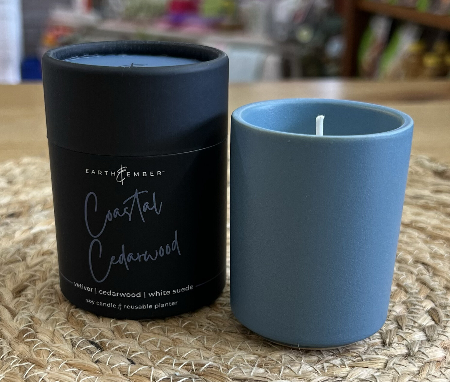Earth &amp; Ember 2oz Coastal Cedarwood Candle