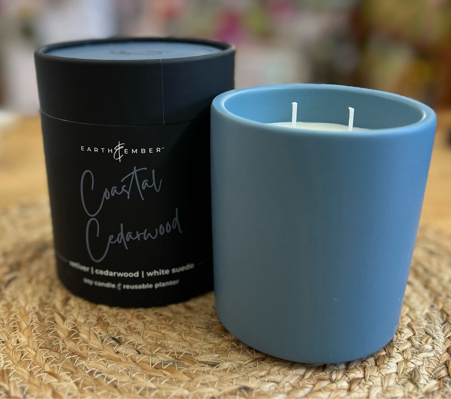 Earth &amp; Ember 13oz Coastal Cedarwood Candle