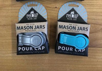 reCap Mason Jar Pour Cap w/Loop reCap Mason Jar Pour Cap w/Loop