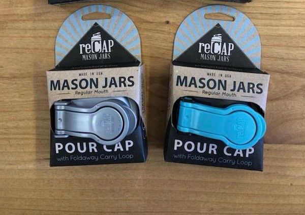 reCap Mason Jar Pour Cap w/Loop reCap Mason Jar Pour Cap w/Loop