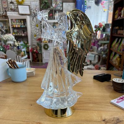 Bright Gold Shimmering Angel LED