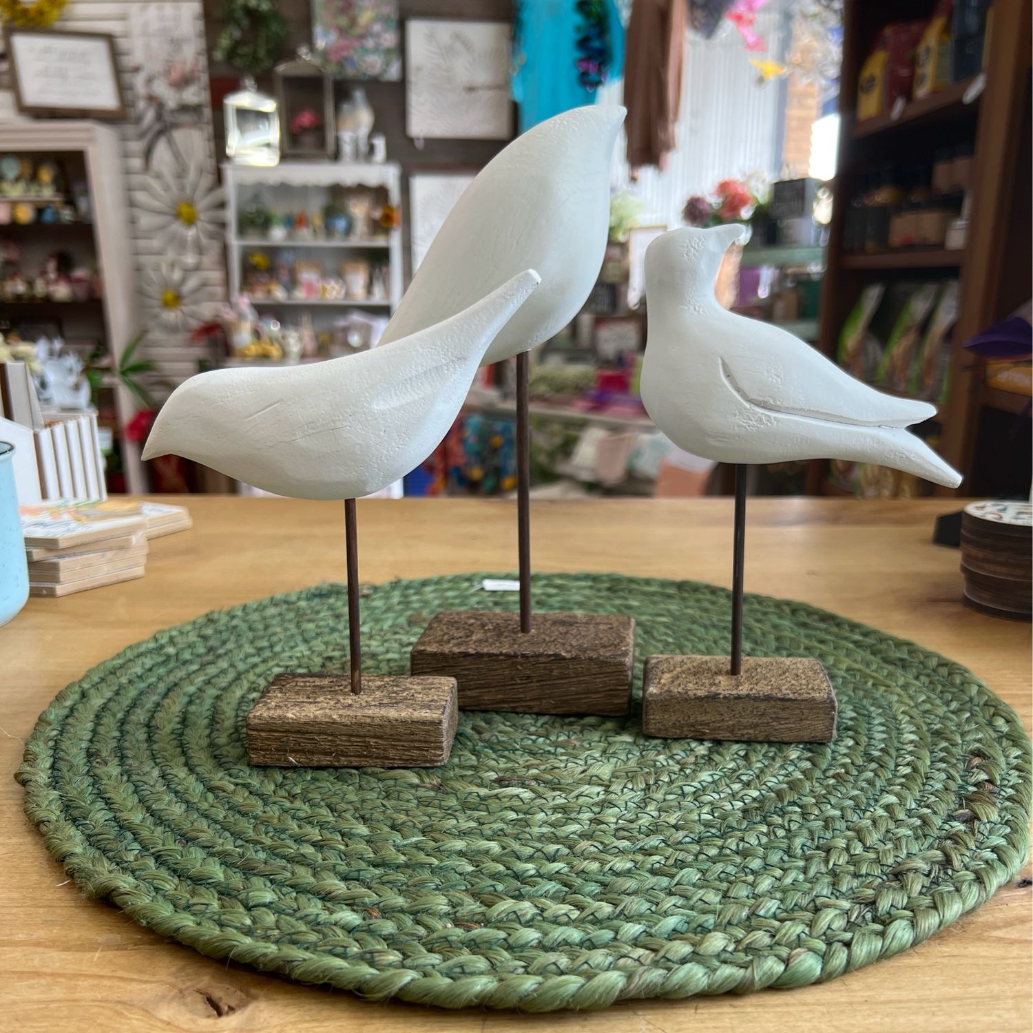 White Wood Shore Birds