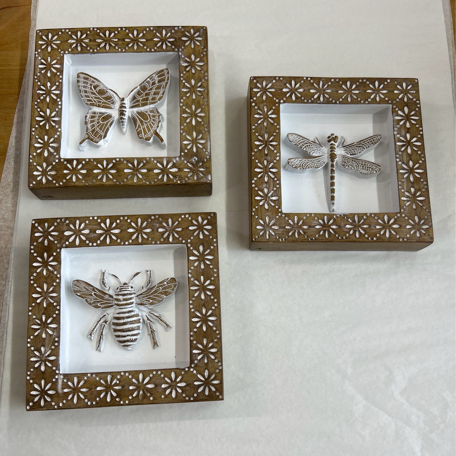 Carved Resin Shadow Box