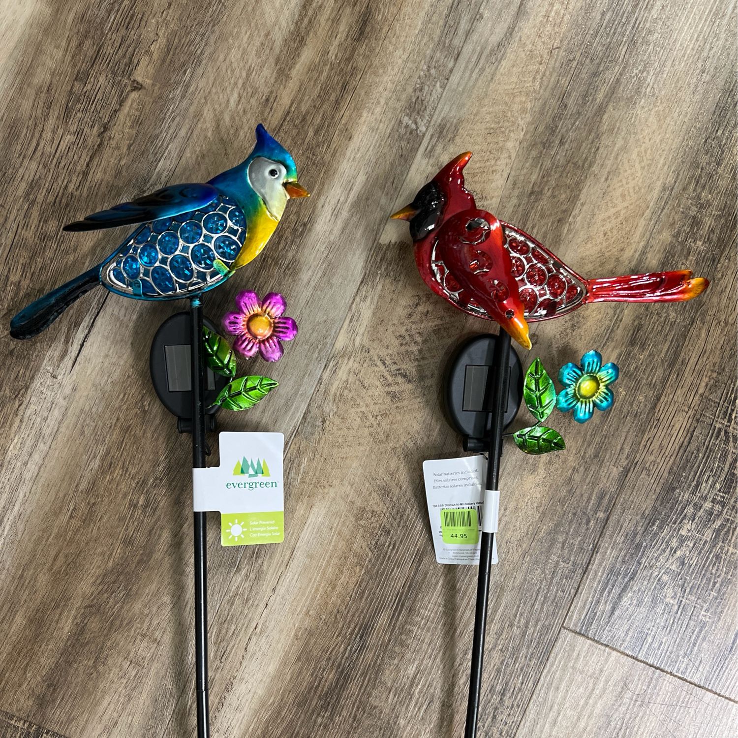 35" Solar Birds Stake